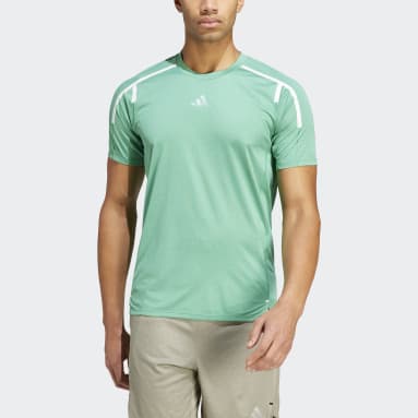 Men Training Green Teach Not Preach Workout Tee