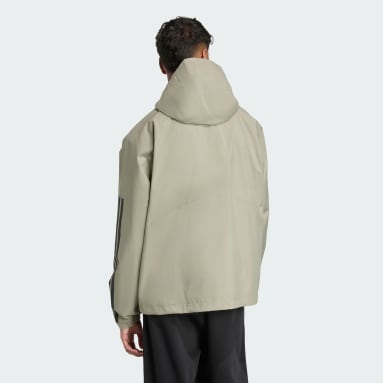 Essentials CLIMAPROOF 3-Stripes Hooded Jacket