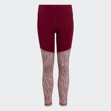 Mädchen Fitness & Training Optime AEROREADY Training Stretch Graphic Tight Rot