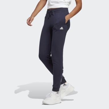 Women Sportswear Blue Essentials Linear French Terry Cuffed Pants