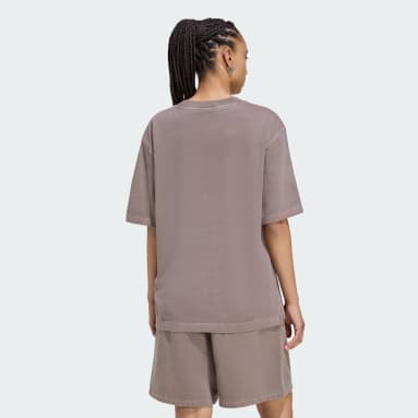 Essentials Linear Boyfriend Tee Oversized Washed