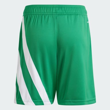 Adidas dark green soccer shorts top