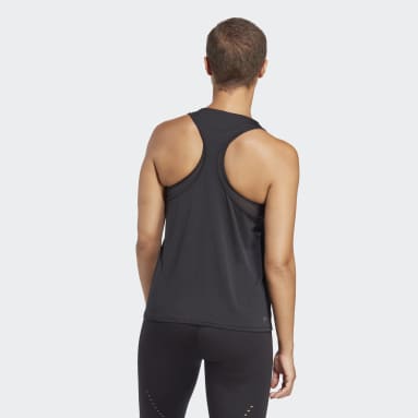 ผู้หญิง เทรนนิง สีดำ เสื้อกล้ามเทรนนิง HIIT HEAT.RDY Sweat Conceal