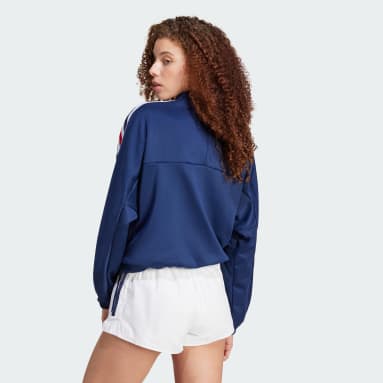 Women's Sportswear Blue Tiro Cut 3-Stripes Track Jacket