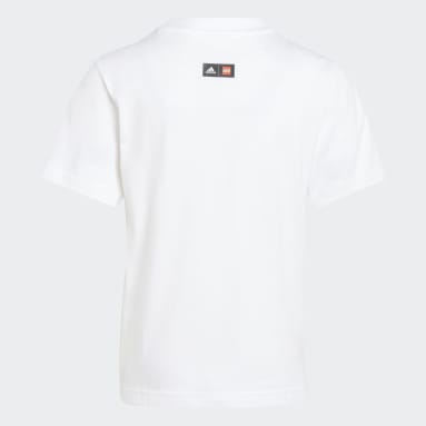 Playera adidas x Classic LEGO® Estampada Para Niños Blanco Niño Sportswear
