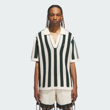 【ADIDAS】V-neck short sleeve tee - cream-white:black / KF 61NHTDq3OAL._UY1000_.jpg