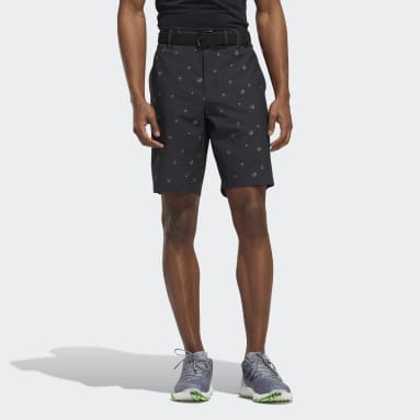 Men Golf Black Ultimate365 Allover Print 9-Inch Shorts