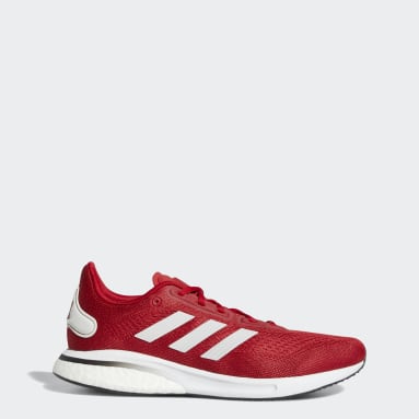 red adidas low top