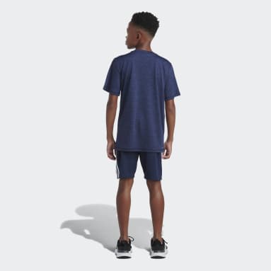 Youth Training Blue Badge of Sport Mélange Tee