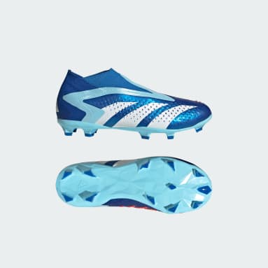 Botas de Futebol Predator Accuracy+ – Piso firme Azul Criança Futebol