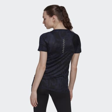 Camiseta Fast Allover Print Running Azul Mujer Running
