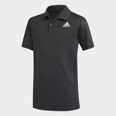 Camiseta Polo de Tenis Club Negro Niño Tennis