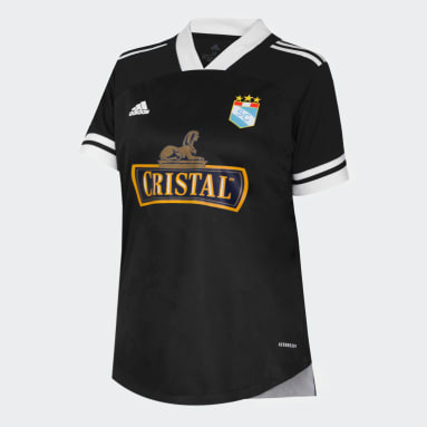 Camiseta de Visitante Sporting Cristal 2021 Negro Mujer Fútbol