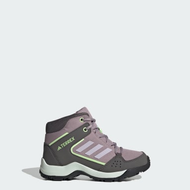 Children TERREX Purple Terrex Hyperhiker Mid Hiking Shoes