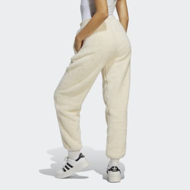 Women Originals White Essentials+ Fluffy Teddy Pants