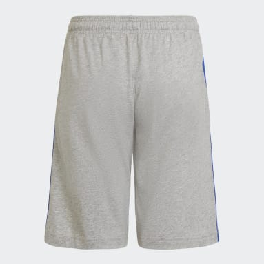 Shorts adidas Essentials 3 Rayas Gris Niño Sportswear