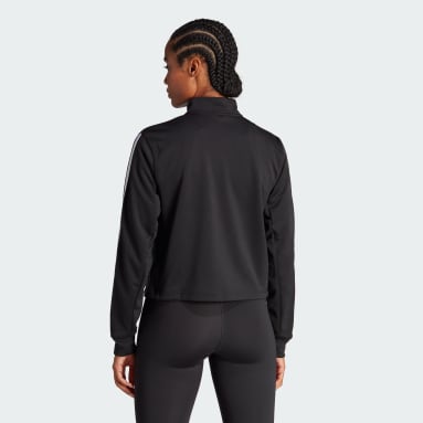 Women Training Black 에어로레디 트레인 에센셜 3S 트랙 재킷