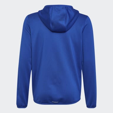Chaqueta con capucha Designed 2 Move 3 bandas Azul Niño Gimnasio Y Entrenamiento