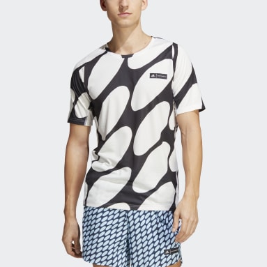 T-shirt 3-Stripes Run Icons adidas x Marimekko Branco Homem Running