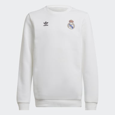 Sweatshirt Trefoil Essentials do Real Madrid Branco Criança Originals