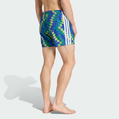 Football-Inspired Graphic Swim Shorts 5-Inch