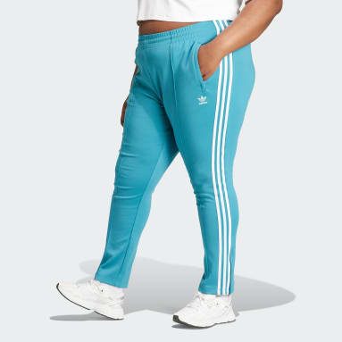 Women's Originals Turquoise Adicolor SST Track Pants (Plus Size)