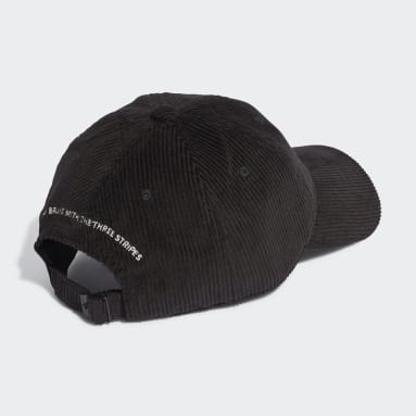 Casquette velours côtelé Low Dad noir Entraînement