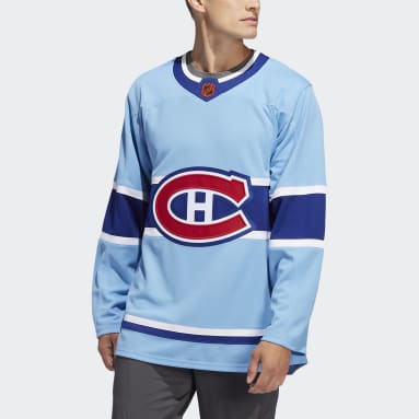 Maillot Canadiens Authentique Reverse Retro Wordmark Bleu Hommes Hockey