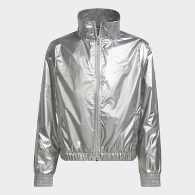 Girls Sportswear Silver Dance Metallic Woven Track Jacket