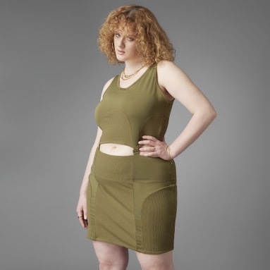 Frauen Originals Always Original Rib Two-in-One Kleid – Große Größen Grün