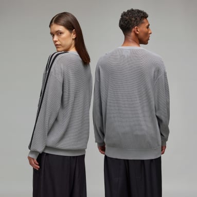 เสื้อสเวตเตอร์คอกลมผ้าถักพิมพ์ลาย Y-3
