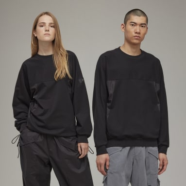 Y-3 Stretch Terry Crew Genser Svart