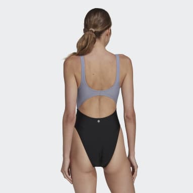 Colorblock Badedrakt Lilla