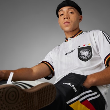 Football White Germany 1996 Home Jersey