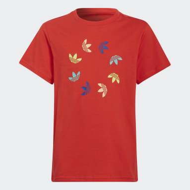 Kinder Originals adicolor T-Shirt Rot
