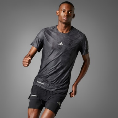 Men's Clothing - Global Running Short Sleeve Tee - Black