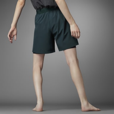 Herr Yoga Grön Authentic Balance Yoga 2-in-1 Shorts