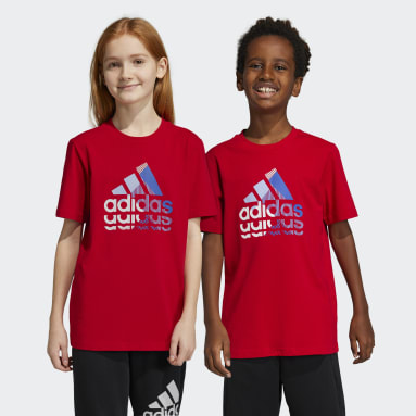 Rood sportshirt adidas NL