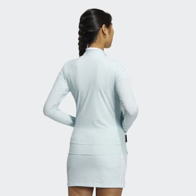 Women Golf Turquoise Primeblue Full-Zip 3-Stripes Track Jacket