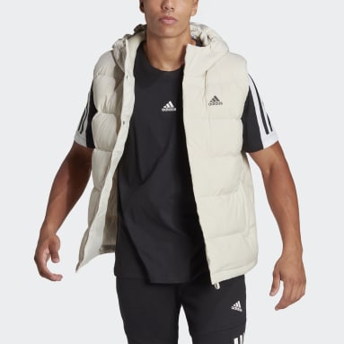 Muži Sportswear béžová Vesta Helionic Hooded Down