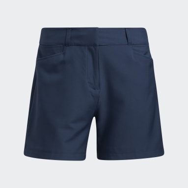 Women's Golf Blue Solid 5-Inch Shorts