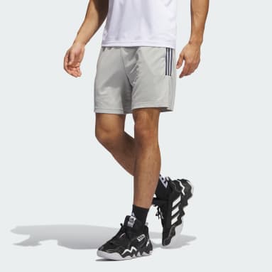 Shorts Basquete Legends 3-Stripes Cinza Homem Basquete