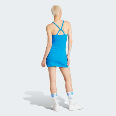 Sukienka mini 3-Stripes Niebieski