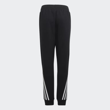 Pantalon Future Icons 3-Stripes Tapered-Leg Noir Garçons Sportswear