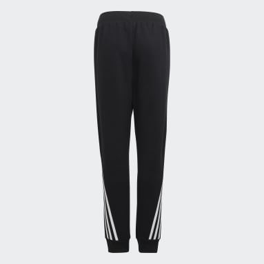Pants Future Icons 3 Franjas Pierna Cónica Negro Niño Sportswear