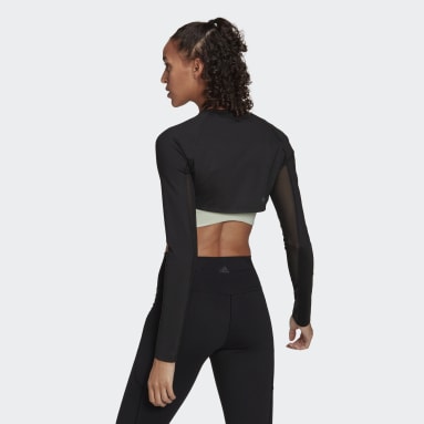 Top Bolero de Entrenamiento HIIT 45 Segundos Negro Mujer Training