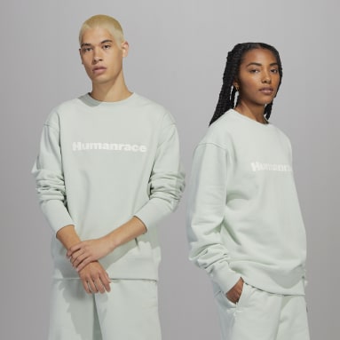 Sweat-shirt Pharrell Williams Basics Crew (Non genré) Vert Originals