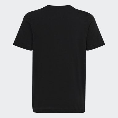 T-shirt GOAT Messi Preto Criança Futebol
