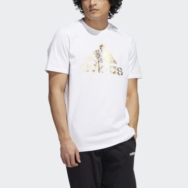 T-shirt Liquid Foil Badge of Sport Graphic blanc Hommes Sportswear