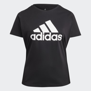 Frauen Sportswear Essentials Logo T-Shirt – Große Größen Schwarz